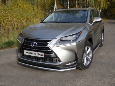 Защита переднего бампера 60 мм ТСС для Lexus NX-200t 2014-2017