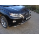 Защита передняя двойная 60-60 мм ТСС для Lexus RX-350 2012-2015