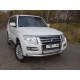 Защита передняя двойная 76/75 мм ТСС для Mitsubishi Pajero 4 2014-2021