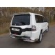 Защита задняя двойные уголки 76-42 мм ТСС для Mitsubishi Pajero 4 2014-2021