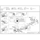 Фаркоп оцинкованный Galia шар BMA съемный для Citroen C4/Peugeot 307/308 2001-2021