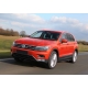 Пороги алюминиевые Rival Black New для Volkswagen Tiguan 2016-2021
