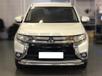 Защита переднего бампера 53 мм для Mitsubishi Outlander 2015-2018