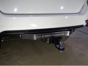 ТСУ Фаркоп ТСС крюк Е нержавеющий, надпись Fortuner для Toyota Fortuner № TCU00097N