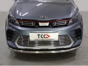 Накладка решетки радиатора верхняя 12 мм 3 шт  для Kia Rio X № KIARIOX20-15