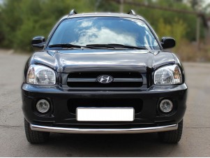 Защита переднего бампера одинарная d-60 для Hyundai Santa Fe Classic 2000-2012 HS_1.1